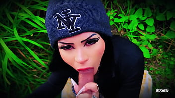 He encounters a vampire and sucks all her sperm