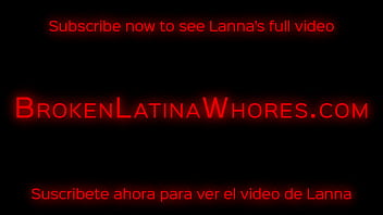 Brutal threesome for petite latina lanna leaves her broken