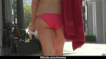 Amateur girl likes to suck cock for cash 23