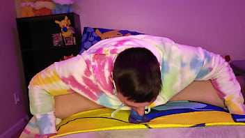 Chubby femboy sounds and jerks his cock until he cums