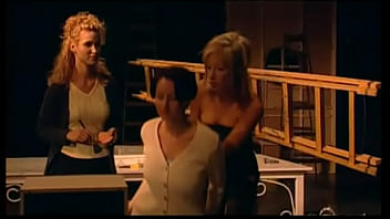 Adrienne klass and friends play with toys and give footjob before anal