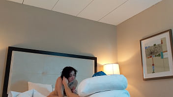 Tatted teen sucking big dick