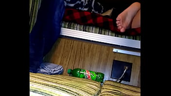 She's rubbing herself