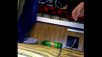 She's rubbing herself