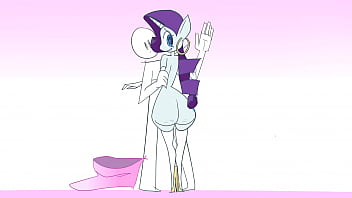 Rarity's new friend by monstrousfrog