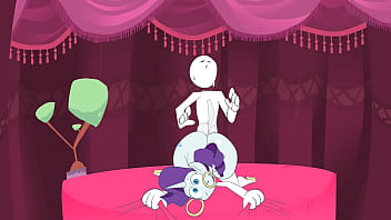 Rarity's new friend by monstrousfrog