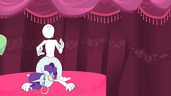 Rarity's new friend by monstrousfrog