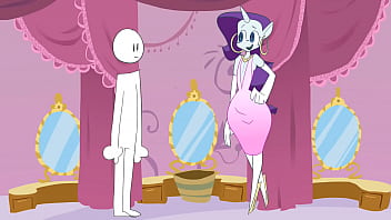 Rarity's new friend by monstrousfrog