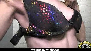 Black babe suck in a gloryhole 26