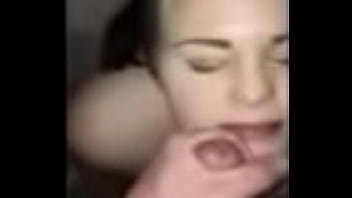 Hot slut takes facial from big dick