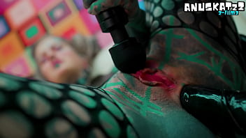 Goth lesbian latex fisting squirt fun and anal gapes