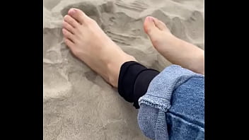 Feet on the sand pies sobre la arena