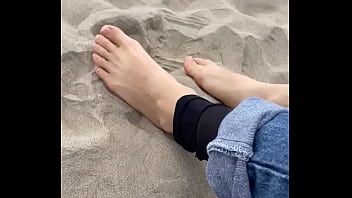 Feet on the sand pies sobre la arena