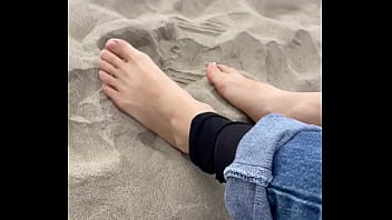 Feet on the sand pies sobre la arena