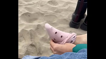 Feet on the sand pies sobre la arena