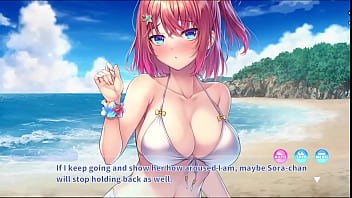 Sora masturbates while mc watches