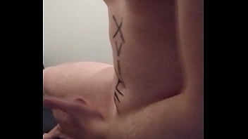 Taking The Long Dildo Of Anal Beads While Standing On My Bed It Got Sucked In Hard thumbnail