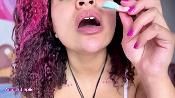 Making a slave smell my farts with a mask