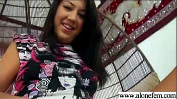 Crazy girl insert all kind of stuffs in pussy movie 04