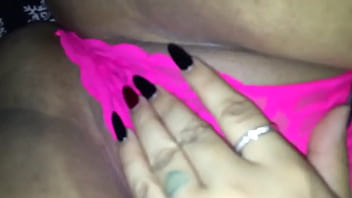 Latina playing with my wet & fat pussy 1