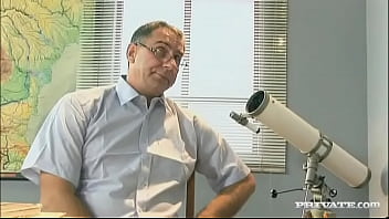 Teen student barbie white rides teachers dick before getting a facial