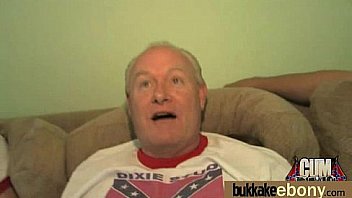 Ebony gets fucked in all holes by a group of white dudes 15