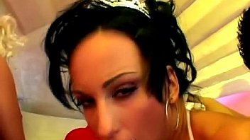 Lets start an anal gangbang with hot chicks please must see this video