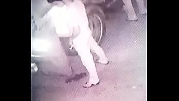 Pissing caught on camera