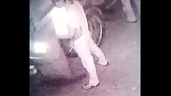 Pissing caught on camera