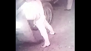 Pissing caught on camera