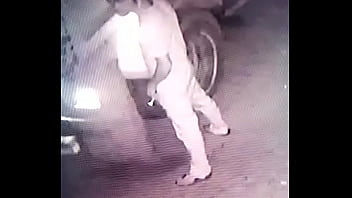 Pissing caught on camera