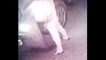 Pissing caught on camera