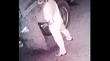 Pissing caught on camera