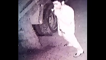 Pissing caught on camera