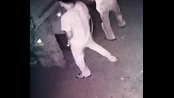 Pissing caught on camera