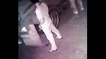 Pissing caught on camera