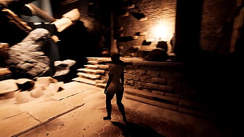 The secret statue with the huge dick woke up and started pounding lara in every hole mystery solved