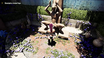 The secret statue with the huge dick woke up and started pounding lara in every hole mystery solved