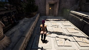 The secret statue with the huge dick woke up and started pounding lara in every hole mystery solved