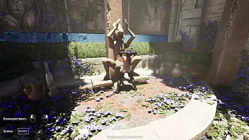 The secret statue with the huge dick woke up and started pounding lara in every hole mystery solved