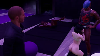 Sluts fuck in public