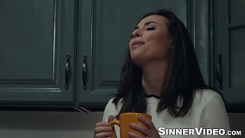 She grabs her husband's cock grinds up against him and is dripping wet the moment her panties come down