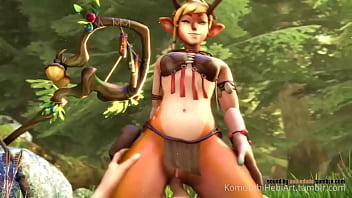 Battletite blossom montando polla mientras canta