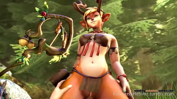 Battletite blossom montando polla mientras canta