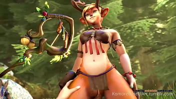 Battletite blossom montando polla mientras canta