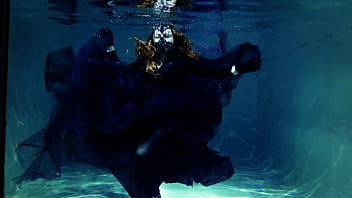 Gothic underwater shooting in swimmimg pool arya grander