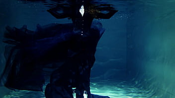Gothic underwater shooting in swimmimg pool arya grander