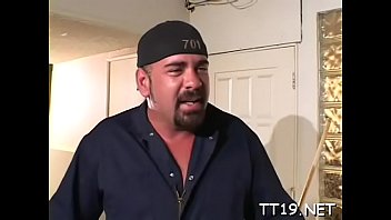 Elegant blonde sweetie treeper and hunk enjoy hardcore