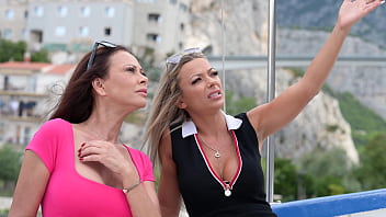 What Happens On Vacay Chapter 1 Busty Bffs Shalina Devine And Olivia Del Rio Share A Double Ended Dildo On Board Boat Trip Gp3246 thumbnail