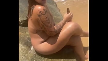 Fiquei peladinha na praia